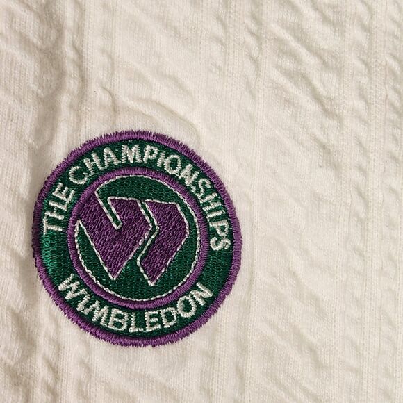 Wimbledon Tennis Championship Sweater Women's Small Cable-Knit Kent & Curwen - Picture 5 of 9